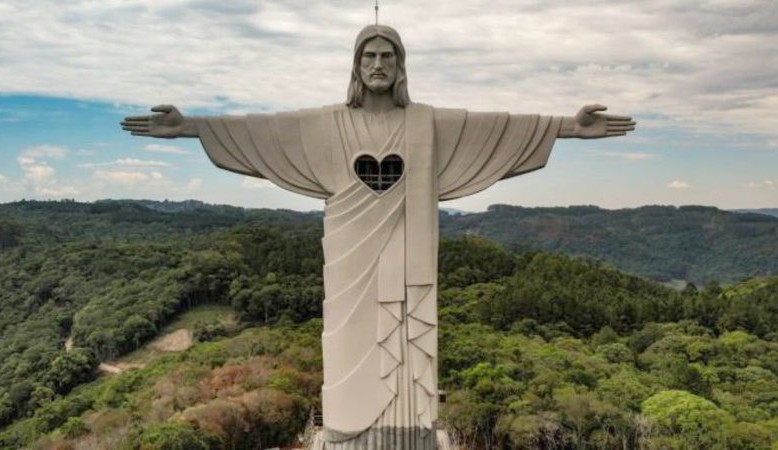 Cidade gaúcha inaugura Cristo maior que o do Rio de Janeiro