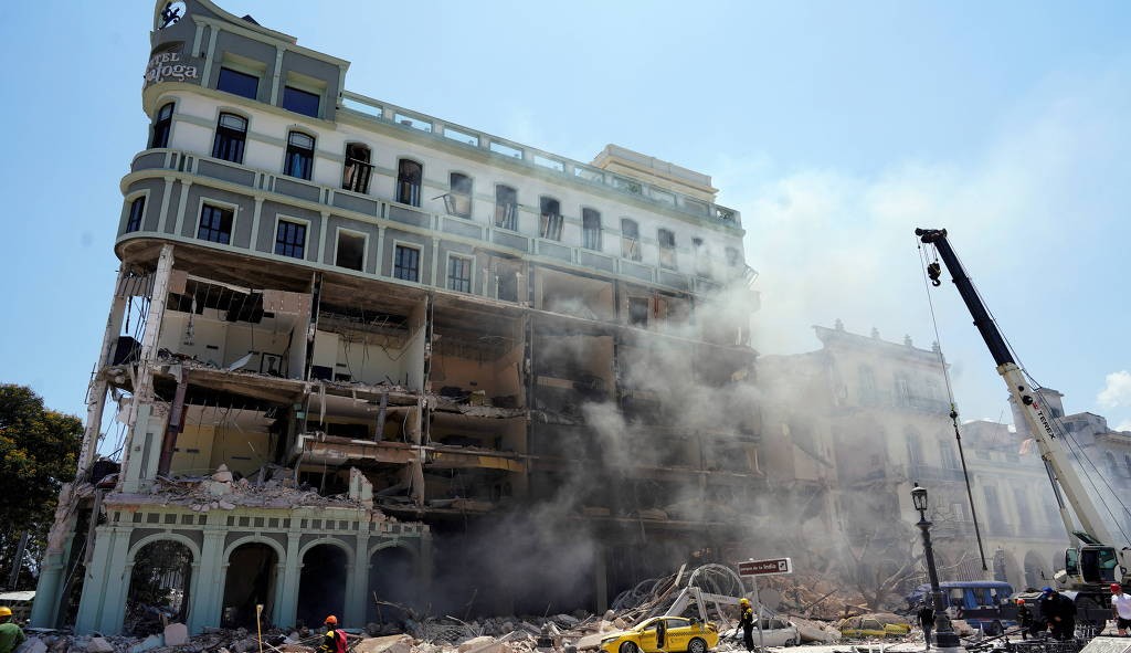 Após forte explosão em um Hotel em Havana, 9 pessoas morreram e cerca de 30 ficaram feridas