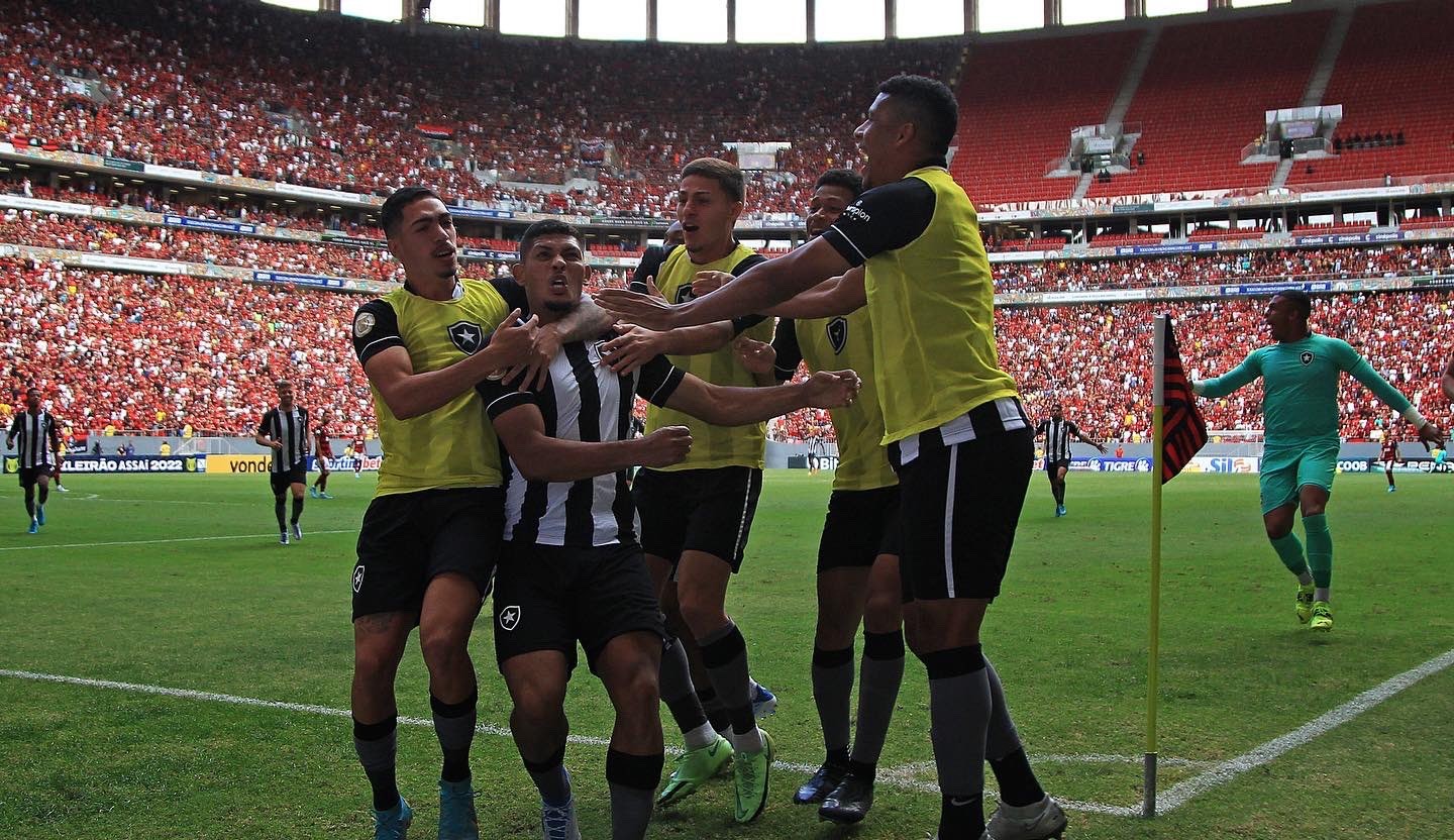 Erison marca e Botafogo vence Flamengo no Mané Garrincha