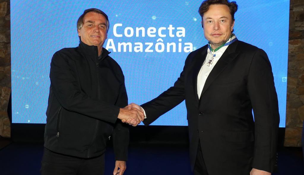 Elon Musk visita o Brasil e se encontra com o presidente Jair Bolsonaro