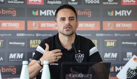 Rodrigo Caetano concede coletiva de imprensa após sequência negativa do Galo pelo brasileirão