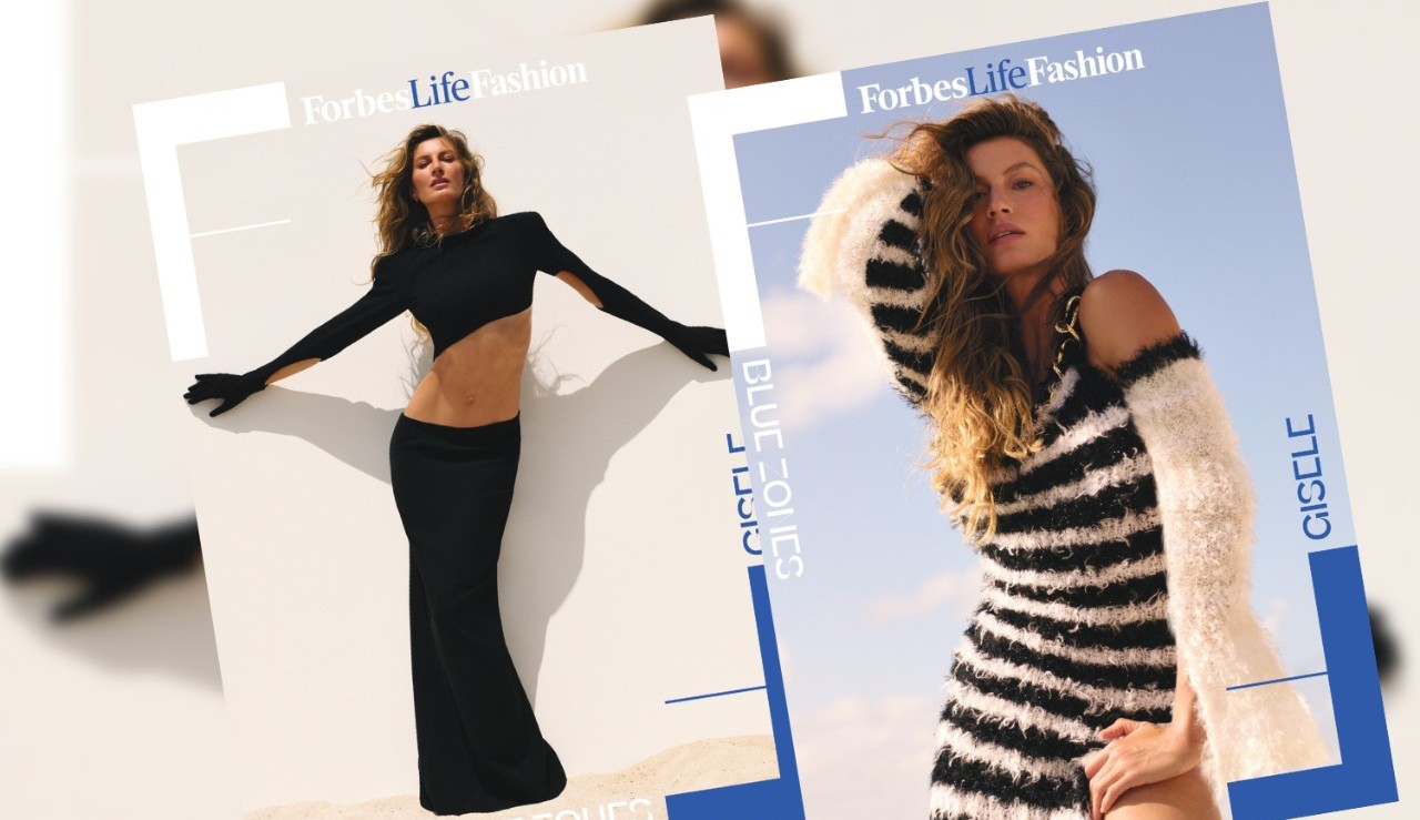 Gisele Bündchen estampa capa da segunda edição da ForbesLife Fashion