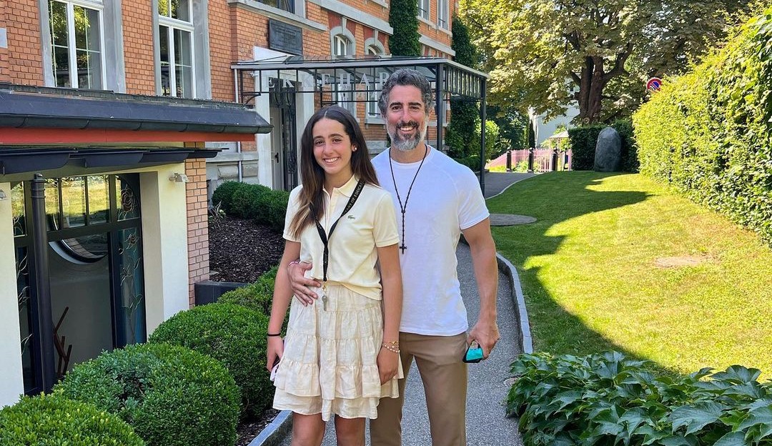 Filha de Marcos Mion vai para internato na Suíça estudar liderança
