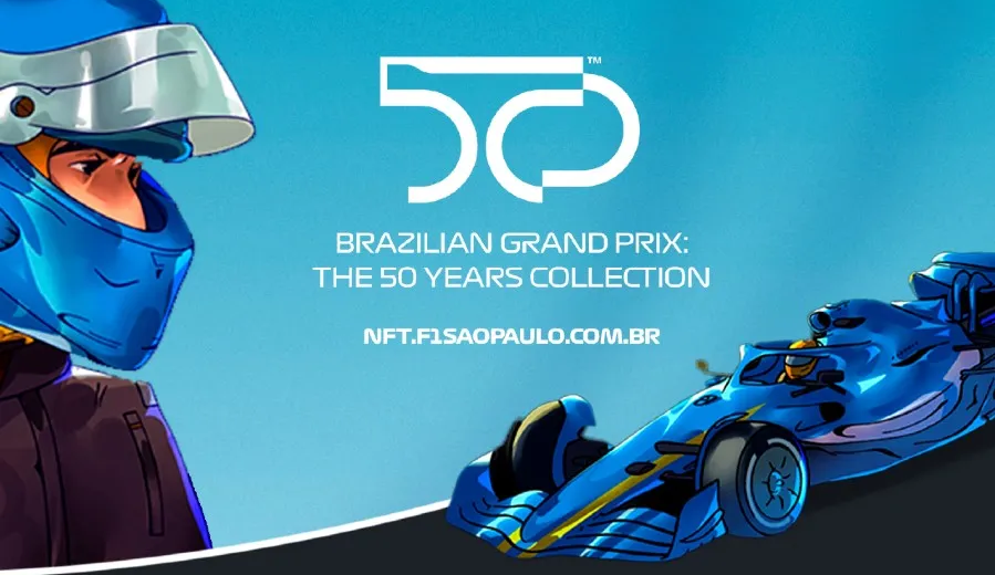 F1 celebra 50 anos do GP Brasil em coleção de NFT