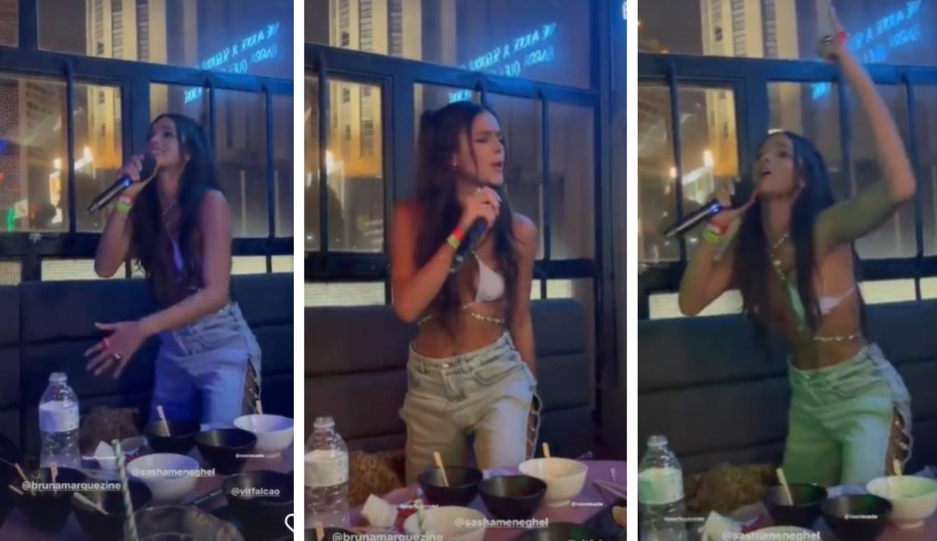 Bruna Marquezine solta a voz em after party de Rosalía