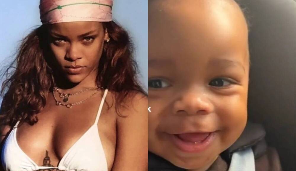 Rihanna mostra seu filho pela primeira vez