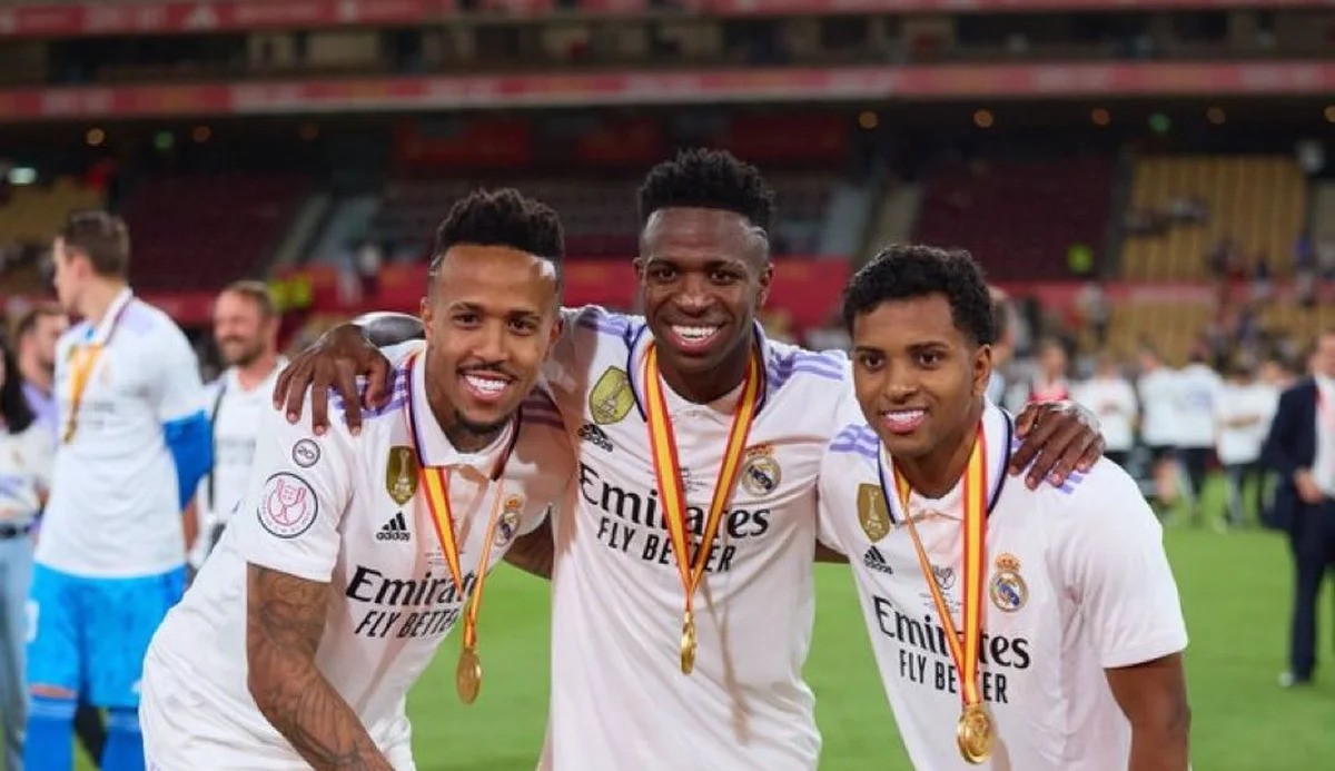 Trio brasileiro conquista tudo com o Real Madrid após triunfo na Copa do Rei 