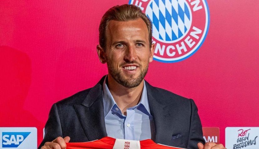 Harry Kane é apresentado oficialmente pelo Bayern de Munique