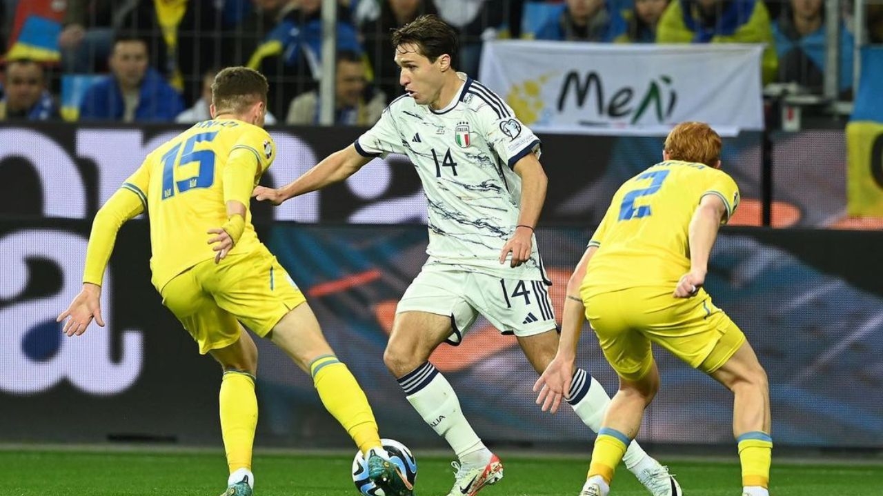 Itália empata com a Ucrânia e garante vaga para a Eurocopa 2024