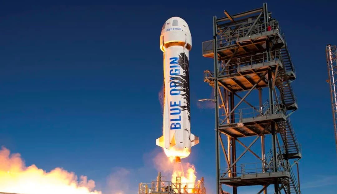 Jeff Bezos fez parte da tripulação de 1º voo suborbital sem piloto