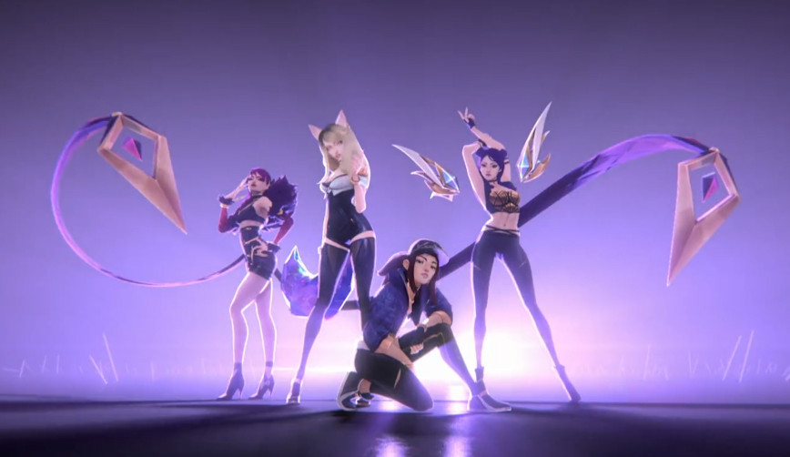 O grupo virtual K/DA ganha certificado de ouro nos EUA com a canção 'POP/STARS'
