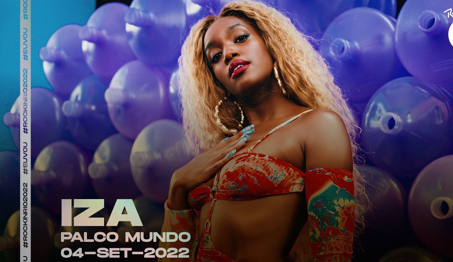 IZA, confirmada no Palco Mundo do Rock in Rio 2022, já curtiu o festival da plateia