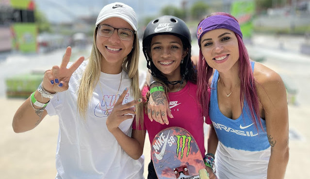 Trio de brasileiras se classifica para final de etapa do Skate Street nos EUA