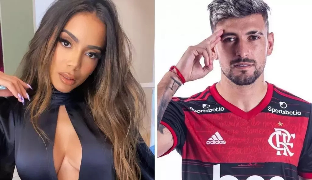 Anitta comenta em post no Instagram, onde flerta com jogador do Flamengo, Arrascaeta