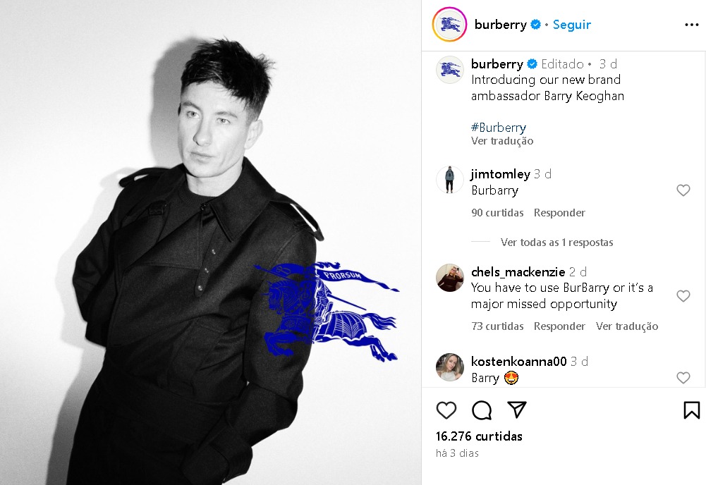 instagram burberry 