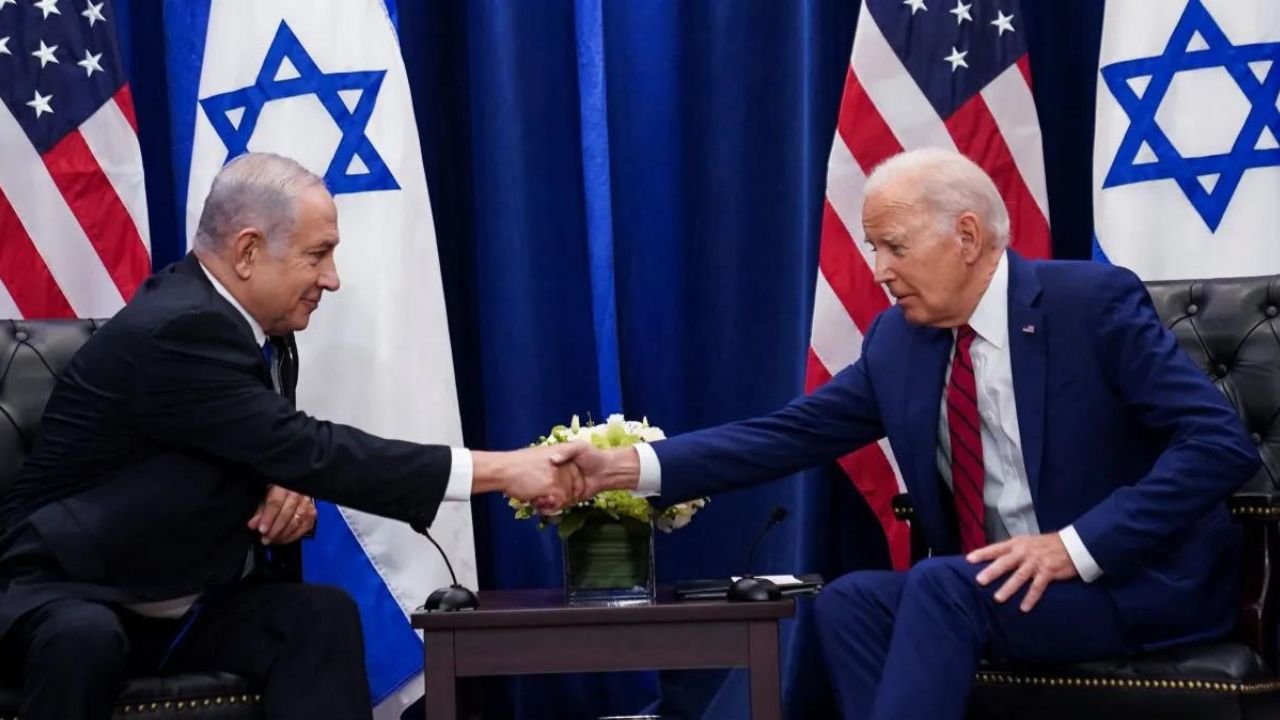 Benjamin Netanyahu e Joe Biden.