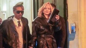 Rihanna e A$AP Rocky são vistos em reunião com presidente francês