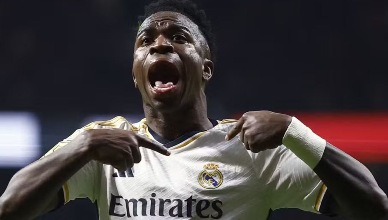 Vinicius Jr. jogando pelo Real Madrid