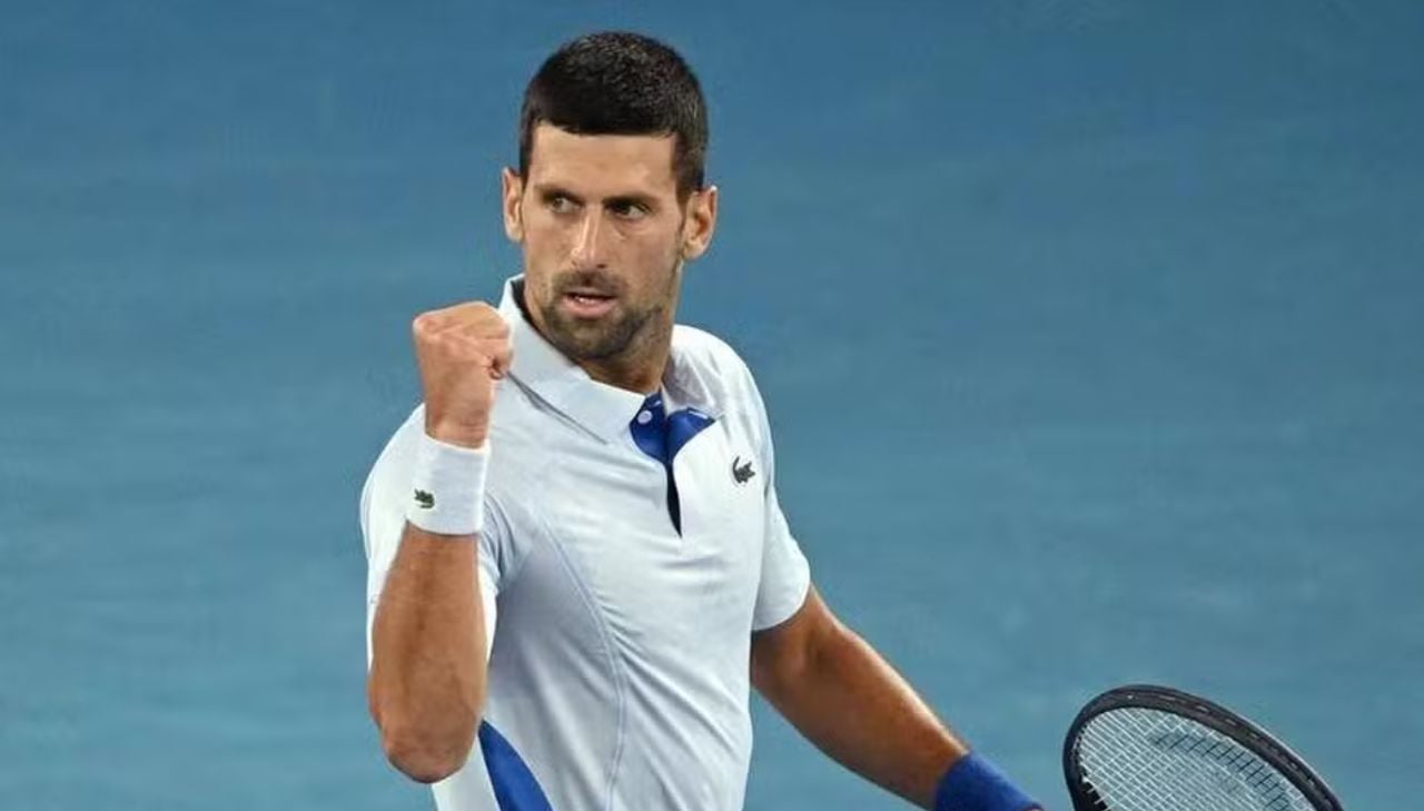 Djokovic disputando uma partida