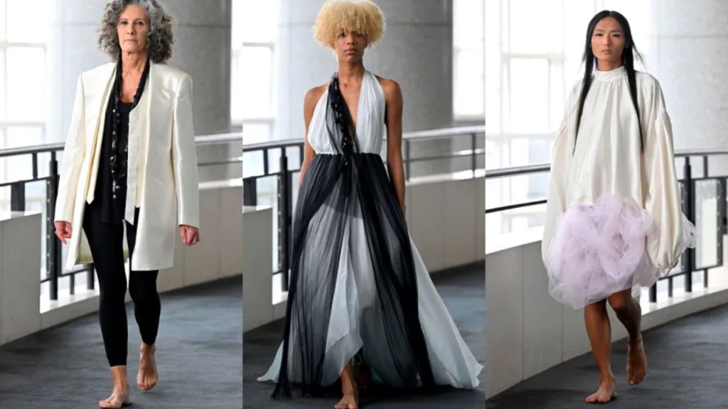 Marca de alta costura faz modelos desfilarem descalças na PFW