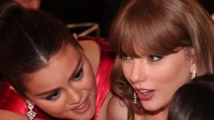 Selena e Taylor discutem sobre crise de ciúmes no Globo de Ouro.