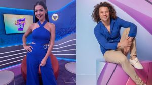 Thaís Fersoza repreende falas do ex-BBB, Maycon, durante entrevista
