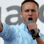 Alexei Navalny em protesto em Moscou