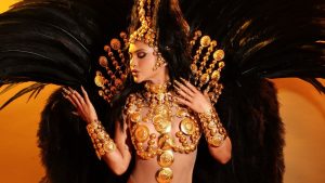 Mileide Mihaile detalha fantasia de rainha da Independiente Tricolor