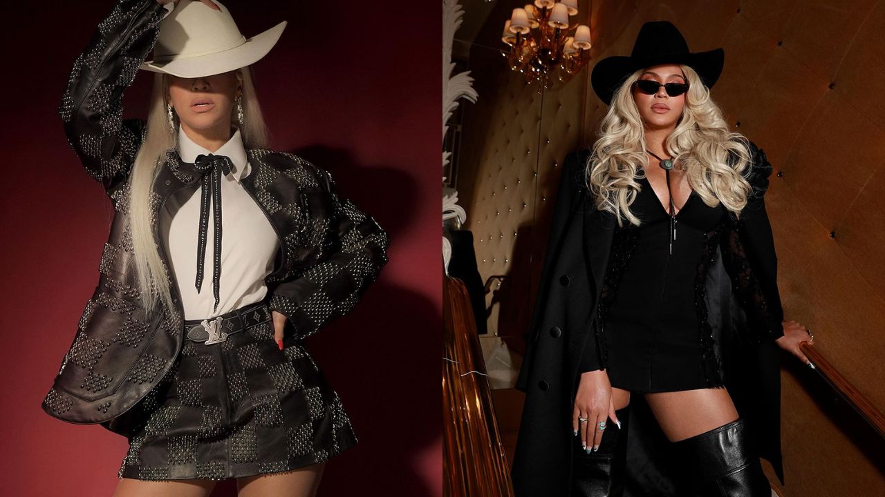 Beyoncé com look cowboycore