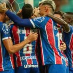 Jogadores do Bahia comemorando