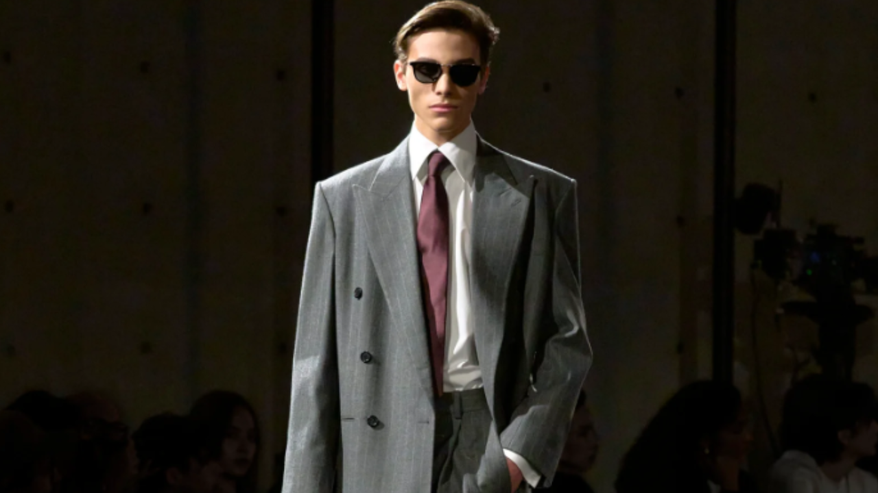 Desfile masculino da Saint Laurent na PFW