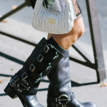 Tendência biker boots