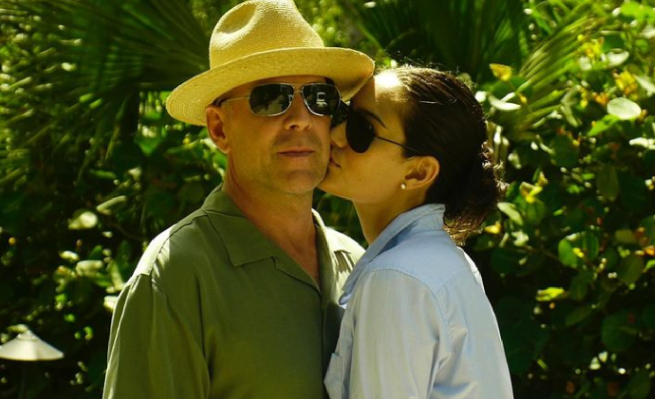 Bruce Willis e esposa