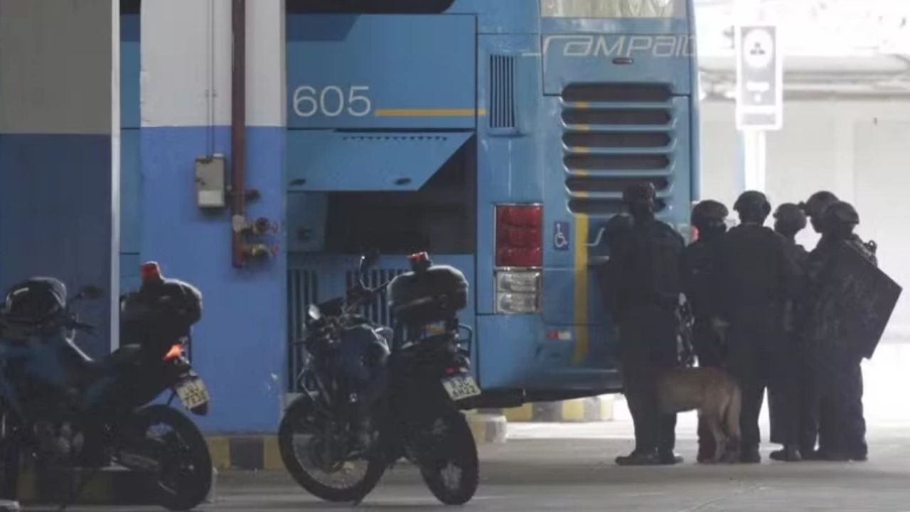 Homem faz 17 reféns na Rodoviária do Rio e Bope é acionado. (Reprodução/O Globo).