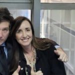 Javier Milei e Victoria Villarrue. demostram relação enfraquecida após publicação de comunicado no X.