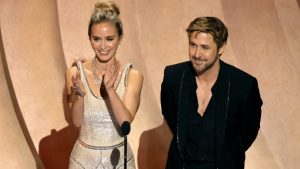 Barbenheimer: a discussão descontraída entre Ryan Gosling e Emily Blunt no Oscar