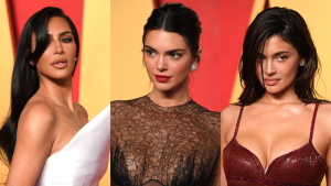 Kardashian-Jenners chamam a atenção na festa pós Oscar 2024