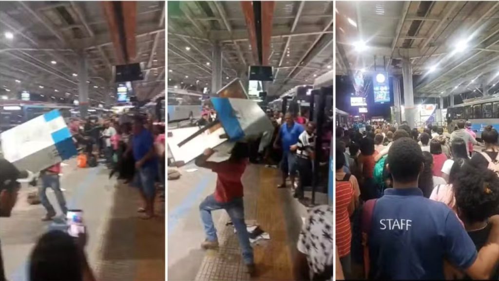 Passageiro promove tumulto no Terminal Varguinha após demora dos ônibus