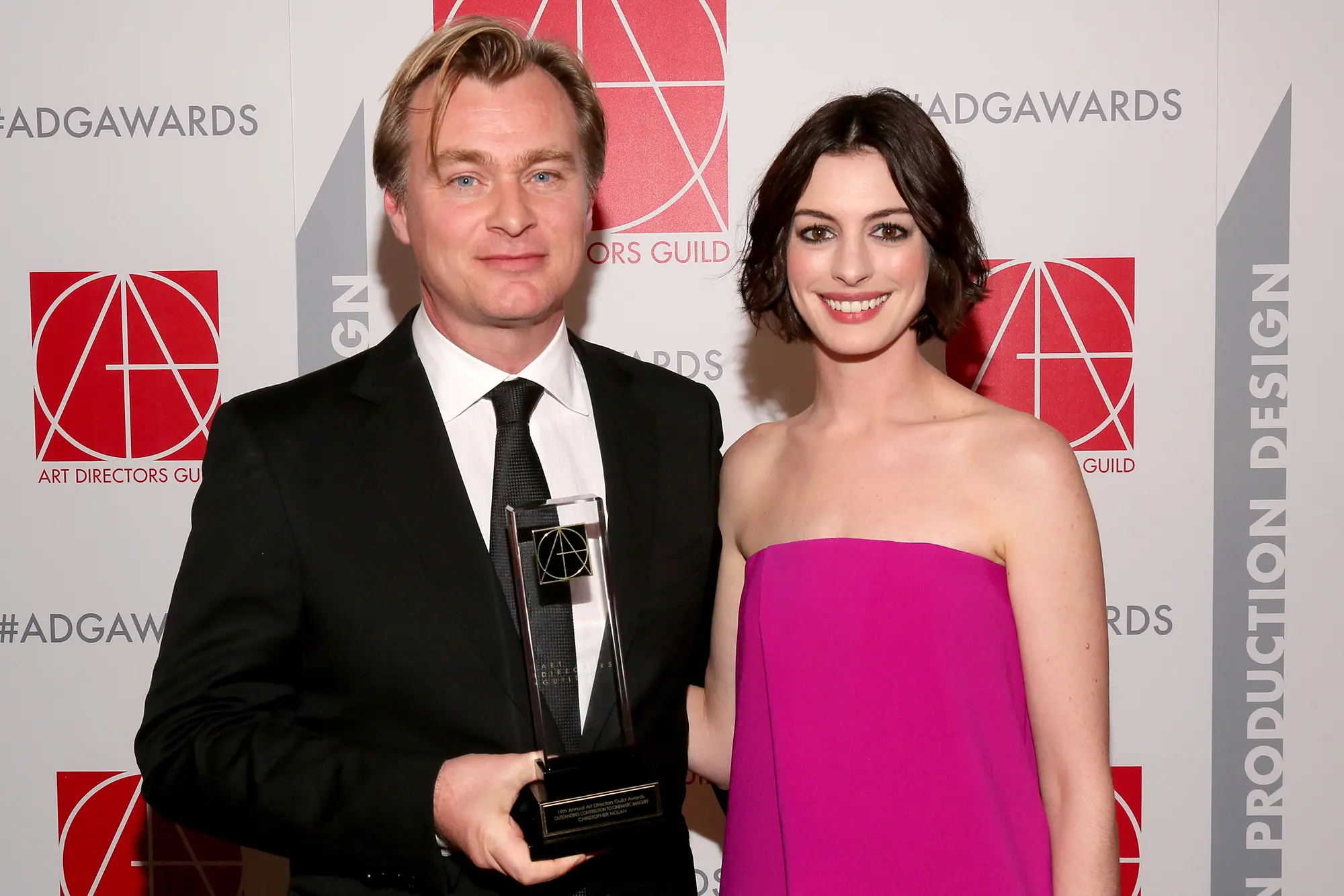 Anne Hathaway e Christopher Nolan