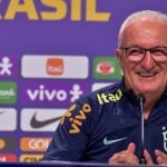 Dorival Júnior durante sua apresentação como treinador da seleção brasileira