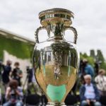 Troféu que vai ser dado a seleção vencedora da Eurocopa