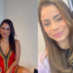 Antes e depois do cabelo da cantora Lexa