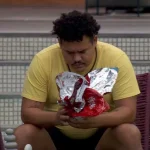 Lucas Henrique triste em ação do bbb