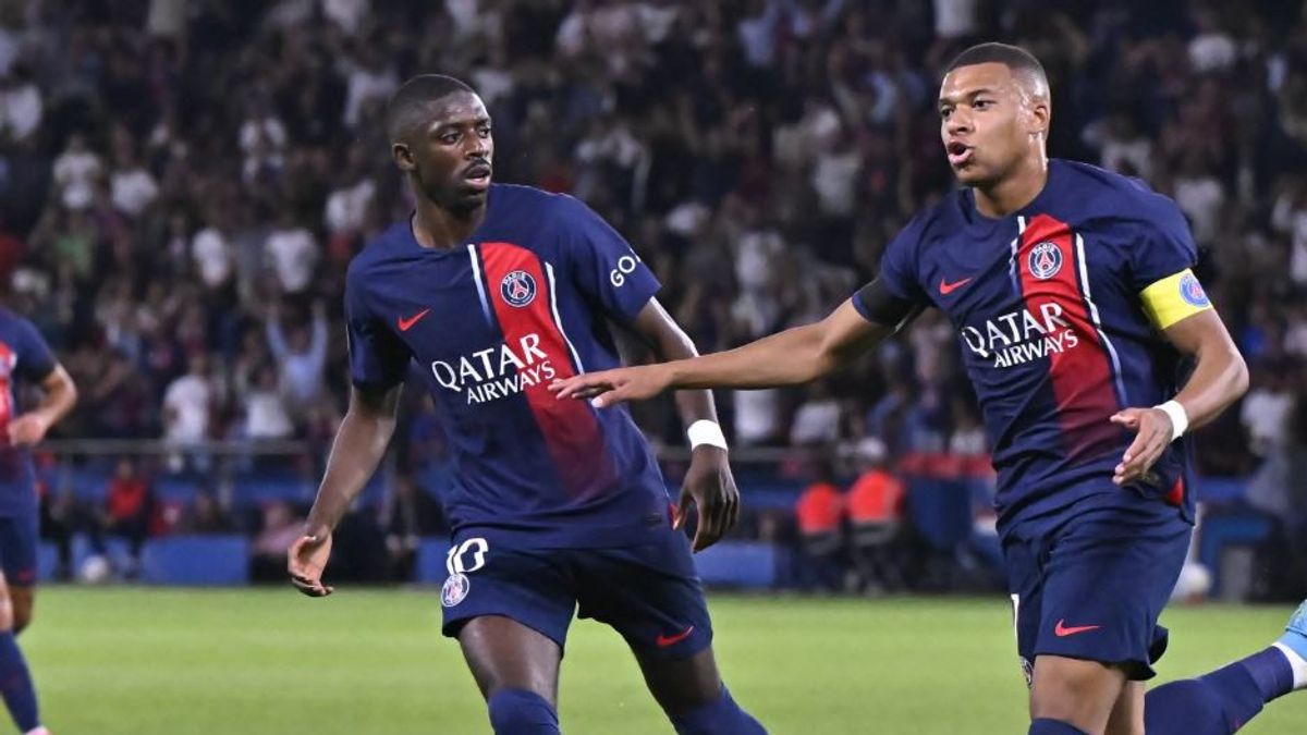 Mbappé e Dembélé pelo PSG