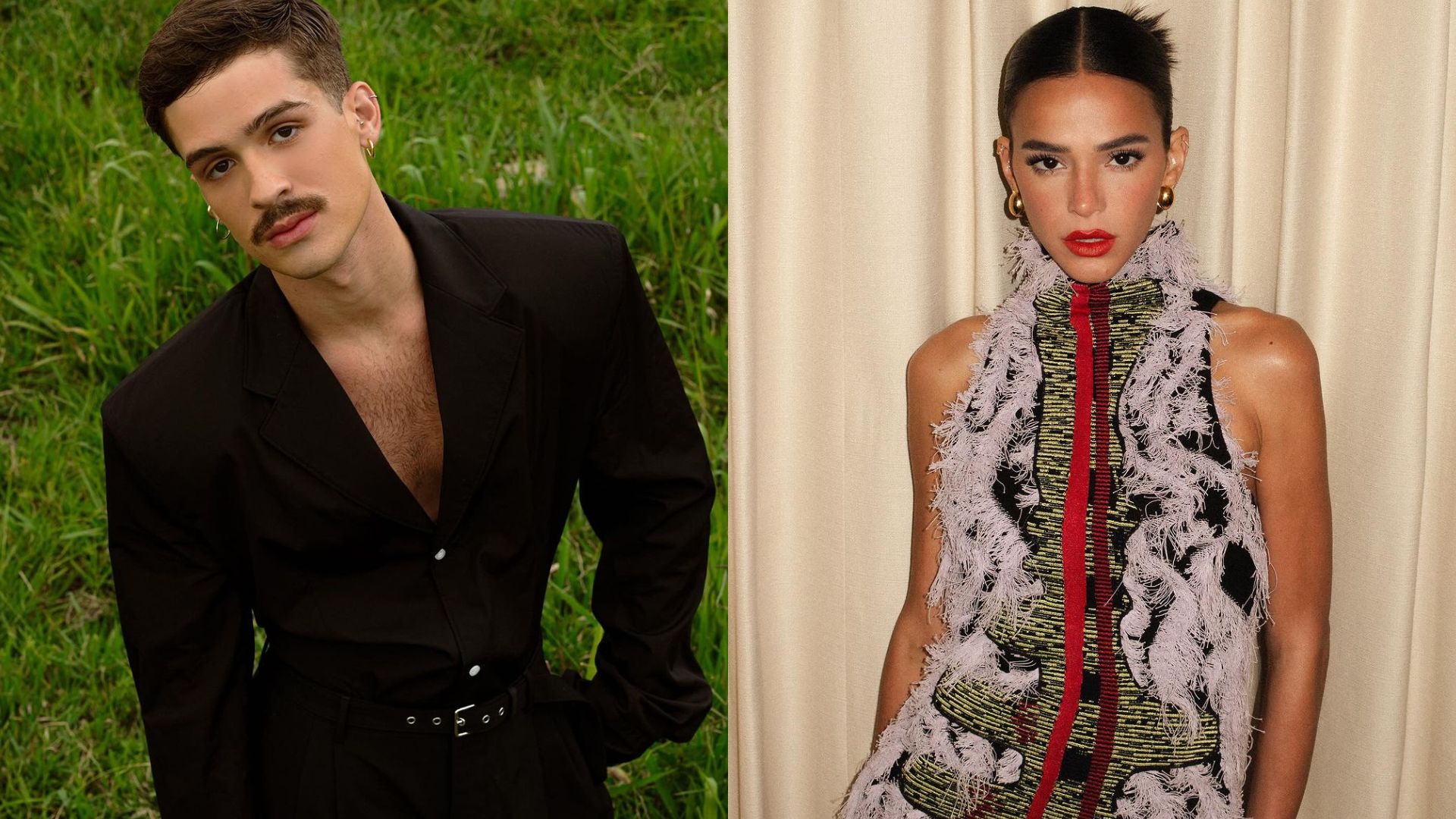 Bruna Marquezine e João Guilherme são vistos aos beijos durante show em São Paulo