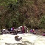 Acidente com ônibus no Peru.