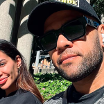 Daniel Alves e Joana Sanz em selfie