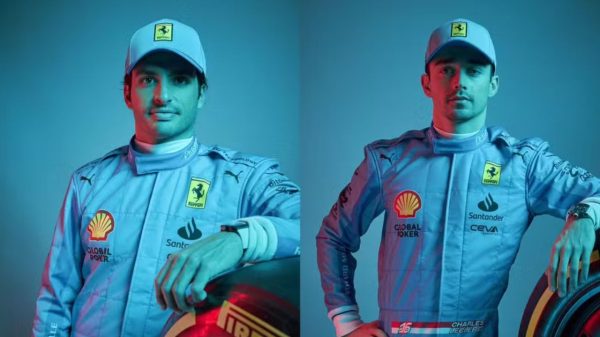 Charles Leclerc e Carlos Sainz vão correr de azul no GP de Miami da F1 2024