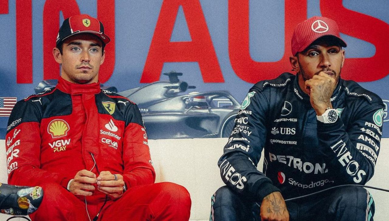 Charles Leclerc e Lewis Hamilton