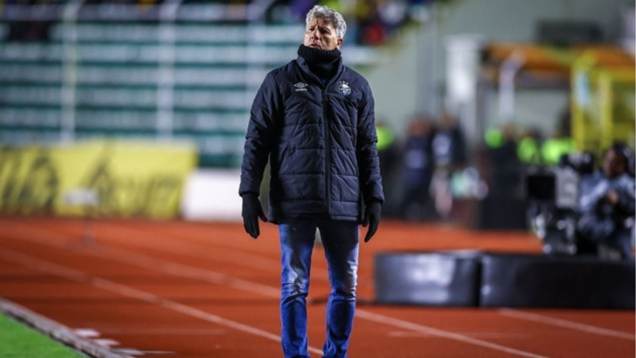 Renato Gaúcho durante jogo do Grêmio